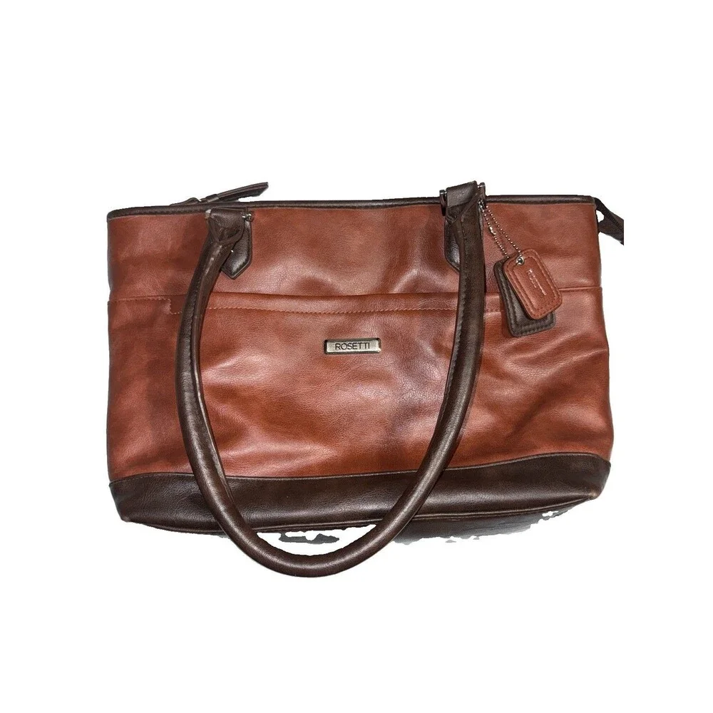 Rosetti two-tone brown faux leather Hand bag